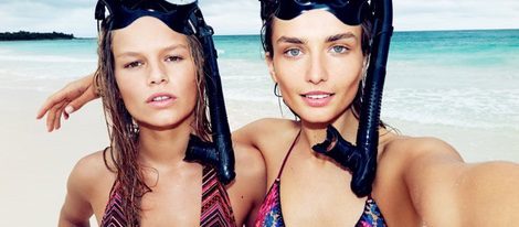 Andreea Diaconu y Anna Ewers  modelos de la nueva colección de H&M 