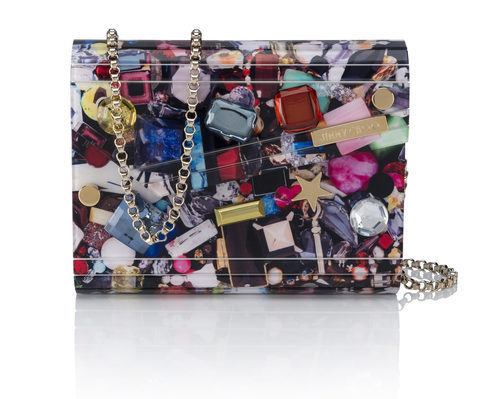 Bolso Candy acrílico de estampado de joyeria de la colección primavera/verano 2016 de Jimmy Choo