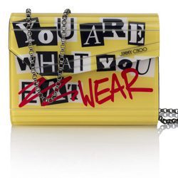 Bolso Candy acrílico amarillo de la colección primavera/verano 2016 de Jimmy Choo