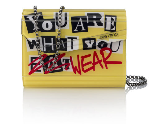 Bolso Candy acrílico amarillo de la colección primavera/verano 2016 de Jimmy Choo