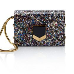 Locked acrílico con print de confeti de la colección primavera/verano 2016 de Jimmy Choo