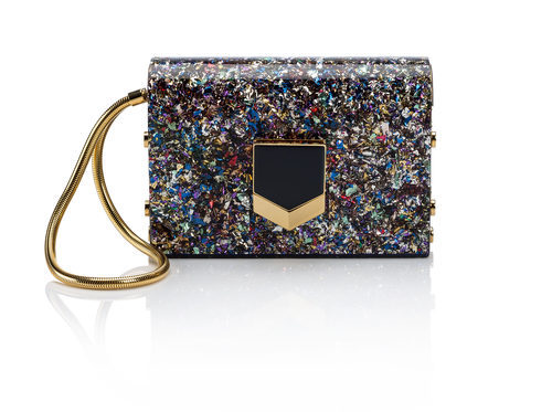 Locked acrílico con print de confeti de la colección primavera/verano 2016 de Jimmy Choo