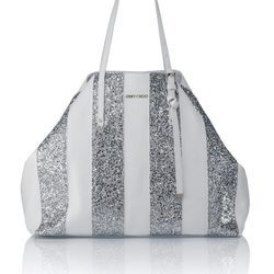 Bolso sasha de escarcha metálica de la colección primavera/verano 2016 de Jimmy Choo