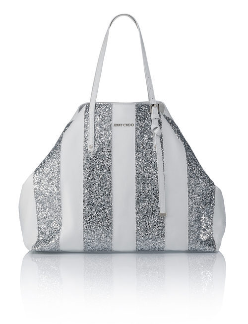Bolso sasha de escarcha metálica de la colección primavera/verano 2016 de Jimmy Choo