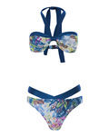 Bikini Bandeau estampado verde de la nueva colección de verano de Alma Bloom 2016