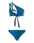 Bikini asimétrico verde de la nueva colección de verano de Alma Bloom 2016
