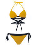 Bikini push up amarillo y negro de la nueva colección de verano de Alma Bloom 2016
