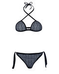 Bikini triángulo blanco y negro de la nueva colección de verano de Alma Bloom 2016