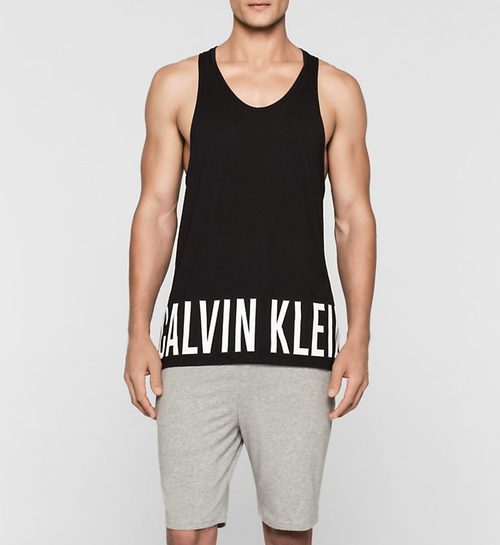 Tank top negro colección logotipo de Calvin Klein 2016 para hombres 