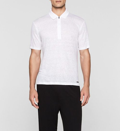 Polo blanca colección logotipo de Calvin Klein 2016 para hombres 
