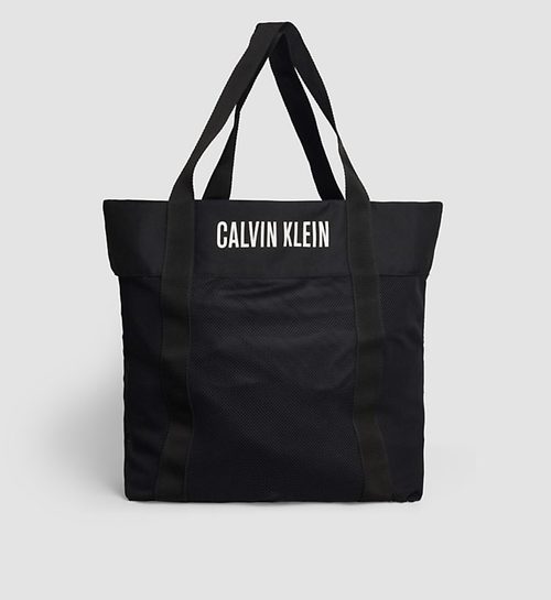 Bolso de malla negra colección logotipo de Calvin Klein 2016 para hombres 