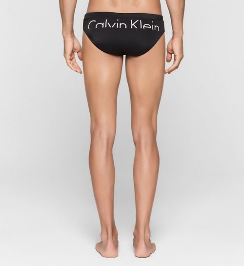 Swim Brief negro colección logotipo de Calvin Klein 2016 para hombres 