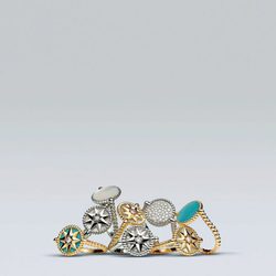 Anillos colección Rose des Vents de Dior fotografiada por Patrick Demarchelier