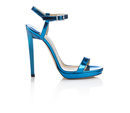 Sandalia de tacón en color azul eléctrico de la Colección 24/7 iconos de Jimmy Choo 
