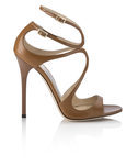 Tacones en cuero de nappa café de la Colección 24/7 iconos de Jimmy Choo 