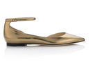 Bailarinas de correa color bronce de la Colección 24/7 iconos de Jimmy Choo 