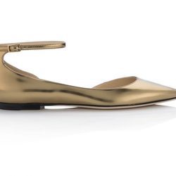 Bailarinas de correa color bronce de la Colección 24/7 iconos de Jimmy Choo 