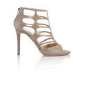 Tacones de cuero rosado print con purpurina de la Colección 24/7 iconos de Jimmy Choo 