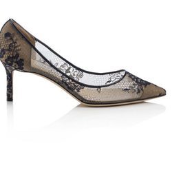 Stiletto bajo y con tejido de flores de la Colección 24/7 iconos de Jimmy Choo 