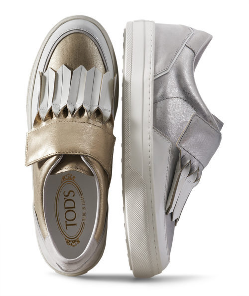Gomminos dorado y plateado de la colección primavera/verano 2016 de TOD'S