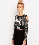 Blusa manga larga con hombro escotado de la colaboración de Puma para ASOS