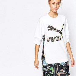 Vestido deportivo oversize de la colaboración de Puma para ASOS