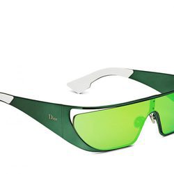 Gafas color verde metálico de la Colección de gafas de sol 'Rihanna' de Rihanna para Dior