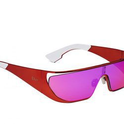 Gafas color rojo metálico de la Colección de gafas de sol 'Rihanna' de Rihanna para Dior