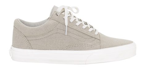 Modelo old School en lino beige de la colaboración entre Vans y & Other Stories
