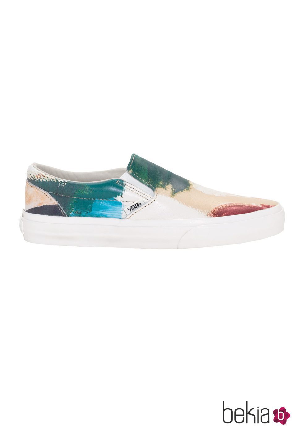 Modelo Slip-on de cuero estampado de la colaboración entre Vans y & Other Stories