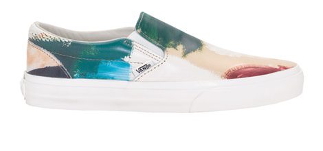 Modelo Slip-on de cuero estampado de la colaboración entre Vans y & Other Stories