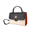 Cartera pequeña de cuero en negro y blanco de la colección de verano 2016 de Lola Casademunt