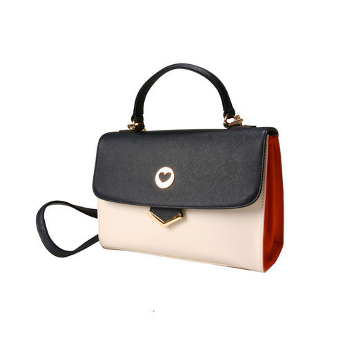 Cartera pequeña de cuero en negro y blanco de la colección de verano 2016 de Lola Casademunt