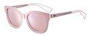 Gafas rosadas metalizadas de la colección diorama de Dior 