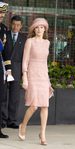 La Reina Letizia con un vestido de Felipe Varela