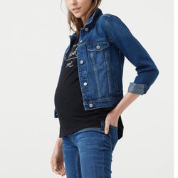 Camiseta algodón estampada en negra de la nueva colección Maternity 2016 para Mango