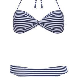 Bikini a rayas azul marino de la temporada de verano 2016 de Primark