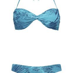 Bikini con estampado de hojas turquesa de la temporada de verano 2016 de Primark