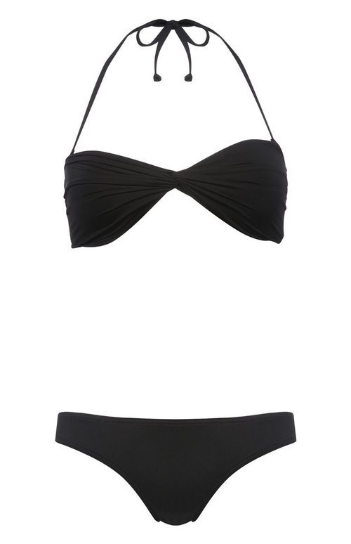 Bikini negro con escote cruzado de la temporada de verano 2016 de Primark
