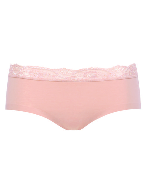 Braguitas con encaje estilo culotte en tono rosado de la nueva colección 'Second Nature' 2016 de Wolford