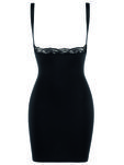 Vestido lencero ceñido en negro de la nueva colección 'Second Nature' 2016 de Wolford