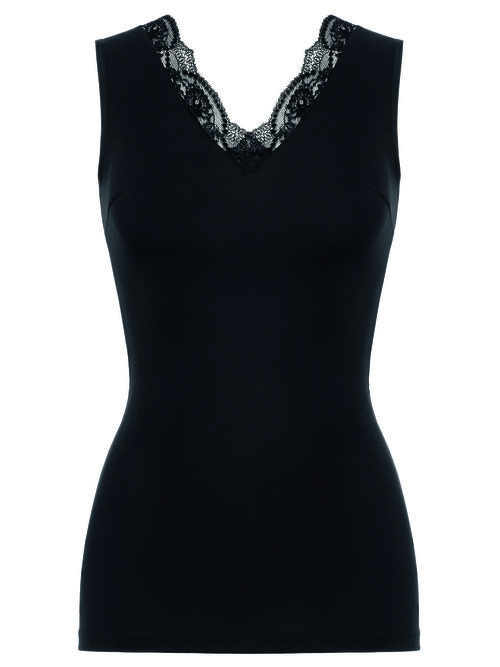 vestido lencero con escote en uve en tono negro de la nueva colección 'Second Nature' 2016 de Wolford
