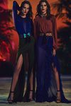 Conjunto de falda larga y pantalón con tonos tierra para la nueva colección SS17 de Balmain