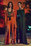 jumpsuit en tono verde olivo y naranjas amanecer para la nueva colección SS17 de Balmain