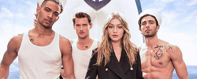 Gigi Hadid imagen de la nueva colección cápsula Navy de Tommy Hilfiger