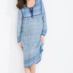 Vestido con largo tobillero y manga larga de la nueva colección 'Maternity' de Women's Secret
