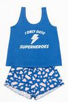 Pijama con insignia de 'Superhéroes' para la nueva colección 'Woder woman' de Women'secret