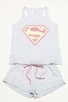 pijama con insignia de 'Superman' en rosa para la nueva colección 'Woder woman' de Women'secret