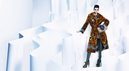 Kendall Jenner con abrigo bisón en tono caramelo de la nueva colección otoño/invierno de Fendi