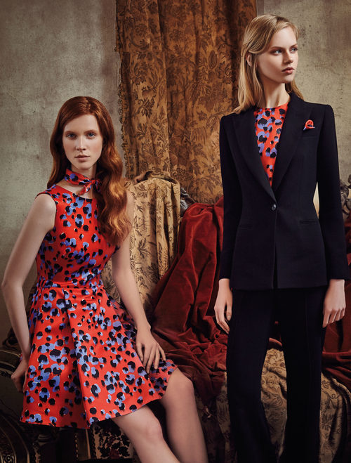 Vestido corto estampado y traje de la nueva colección otoño-invierno 2016/2017 de Dolores Promesas Heaven